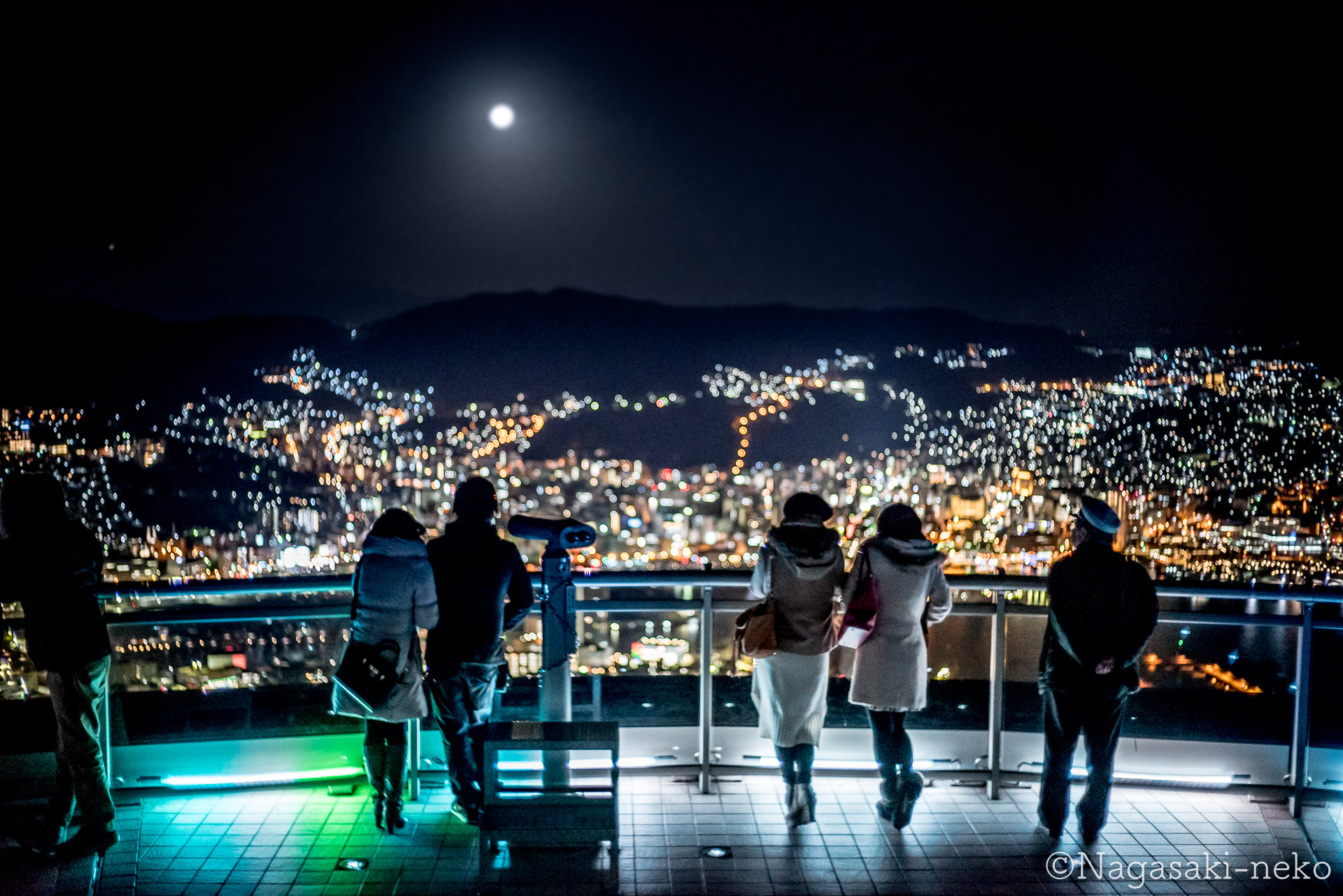 Night view of Mt. Inasa