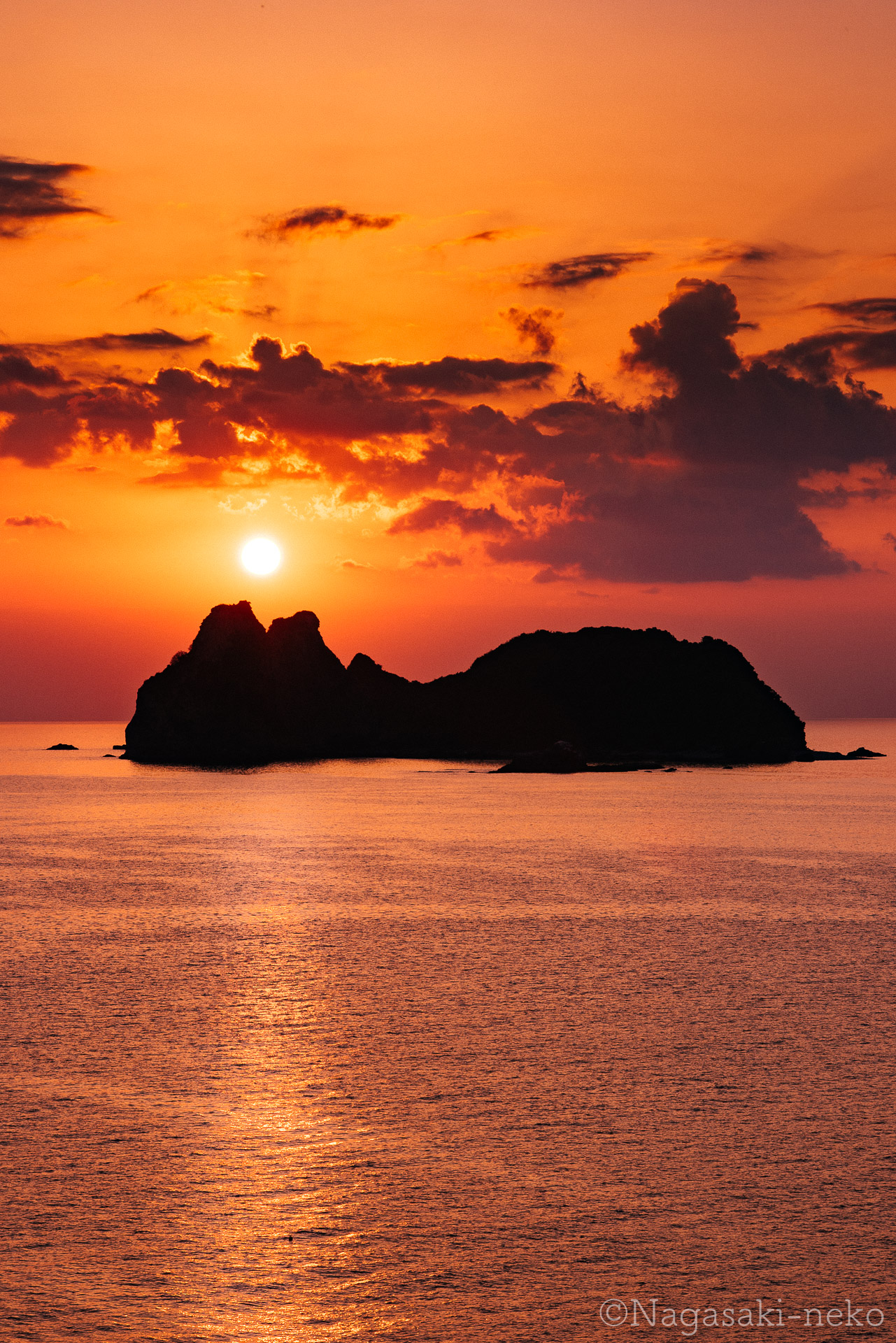 Sunset at Kagura Island